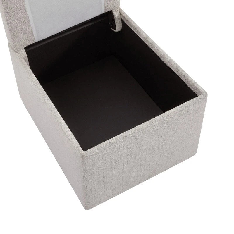 Chaise de salle à manger Nathan avec roulettes et rangement, lot de 2 - S/O