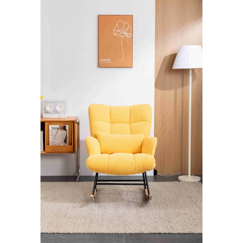 Fauteuil à bascule rembourré