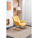 Fauteuil à bascule rembourré