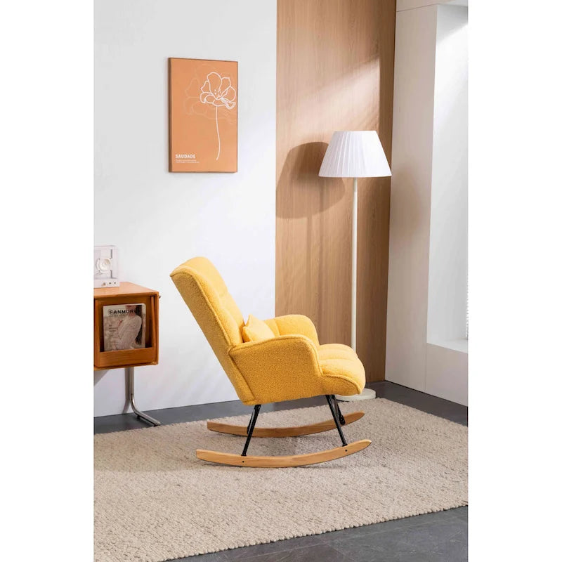 Fauteuil à bascule rembourré