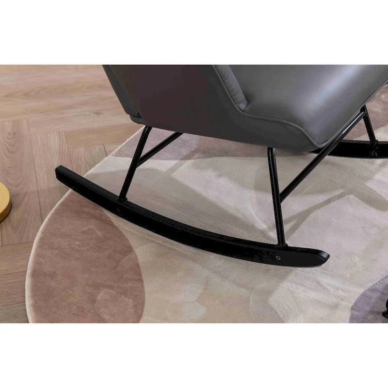 Fauteuil à bascule rembourré