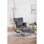 Fauteuil à bascule rembourré