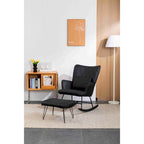 Fauteuil à bascule rembourré