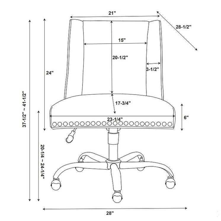Chaise de bureau motif vache violet