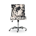 Chaise de bureau motif vache violet