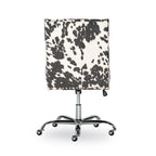 Chaise de bureau motif vache violet