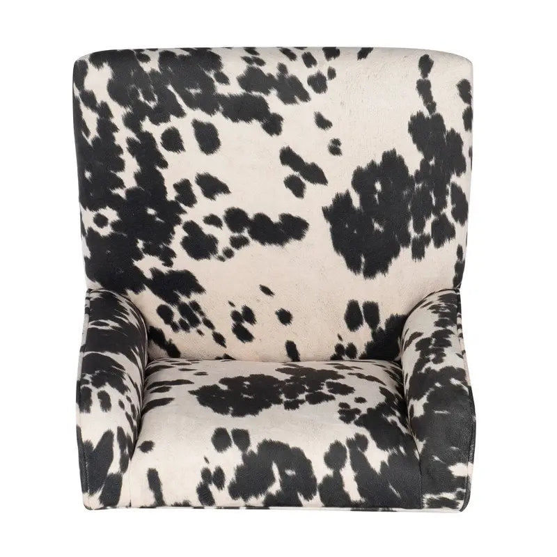 Chaise de bureau motif vache violet