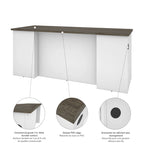 Bureau de direction Norma 71W en U ou en L avec huche
