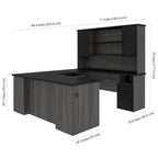 Bureau de direction Norma 71W en U ou en L avec huche