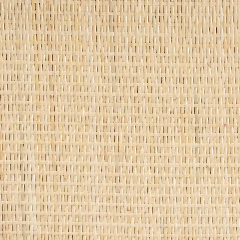 Étagère de présentation à 2 niveaux en rotin finition marron naturel Liora Bohemian