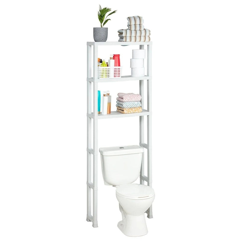 Meuble de rangement de salle de bain au-dessus des toilettes