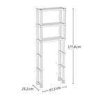 Meuble de rangement de salle de bain au-dessus des toilettes