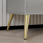 Table de chevet contemporaine en bois à 2 tiroirs
