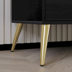 Table de chevet contemporaine en bois à 2 tiroirs