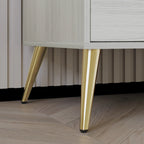 Table de chevet contemporaine en bois à 2 tiroirs