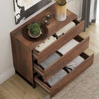 Buffet moderne 3 en 1 avec 9 tiroirs