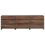 Buffet moderne 3 en 1 avec 9 tiroirs