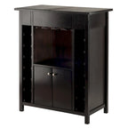 Cave à vin, Plateau extensible, Espresso - 29,92 x 17,32 x 37,01 pouces