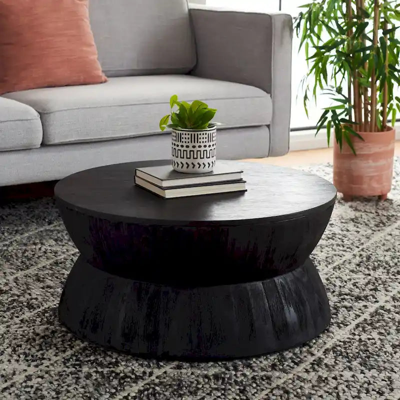 Table basse ronde moderne contemporaine SAFAVIEH Mattye. - 30 L x 30 P x 14 H - 30Lx30Px14H
