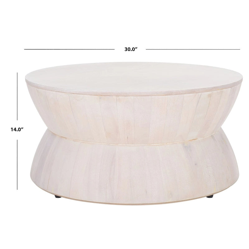 Table basse ronde moderne contemporaine SAFAVIEH Mattye. - 30 L x 30 P x 14 H - 30Lx30Px14H
