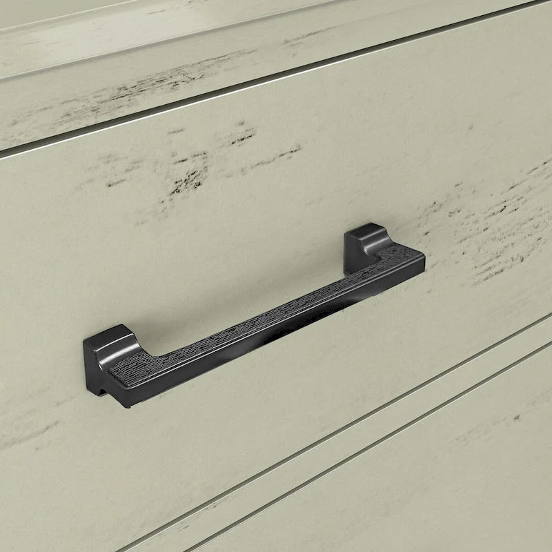 Table de chevet à 3 tiroirs avec pieds métalliques surélevés, lot de 2