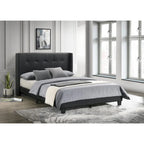 Lit plateforme Evelyn double rembourré