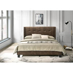 Lit plateforme Evelyn double rembourré