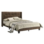 Lit plateforme Evelyn double rembourré