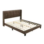 Lit plateforme Evelyn double rembourré