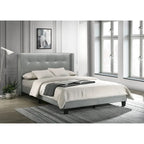 Lit plateforme Evelyn double rembourré
