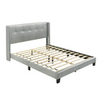 Lit plateforme Evelyn double rembourré