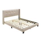 Lit plateforme Evelyn double rembourré
