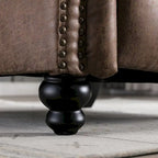 Fauteuil inclinable à pousser Club avec garniture cloutée, lot de 2