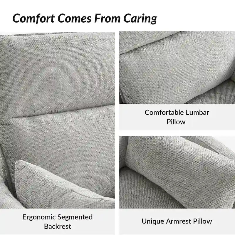Fauteuil de relaxation, à bascule et pivotant, Barry Modern 38 avec ports USB, de