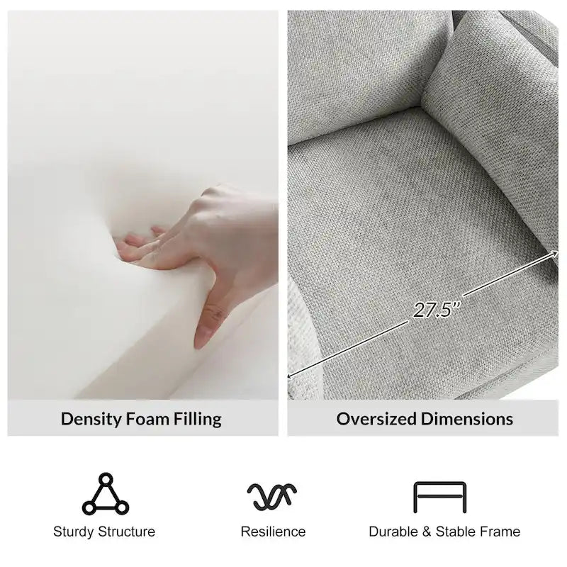 Fauteuil de relaxation, à bascule et pivotant, Barry Modern 38 avec ports USB, de