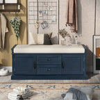 Banc de rangement / banc à chaussures avec coussin amovible pour salon