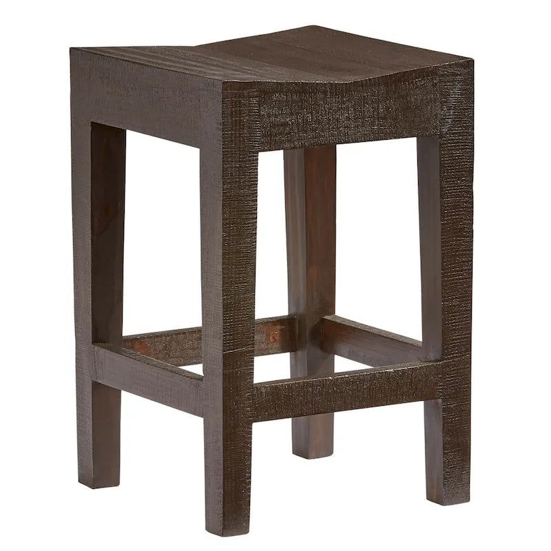 Tabouret de comptoir en pin massif (2/carton)