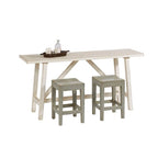 Tabouret de comptoir en pin massif (2/carton)