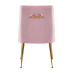 Chaise de salle à manger moderne du milieu du siècle en velours, chaise Parsons rembourrée, lot de 2