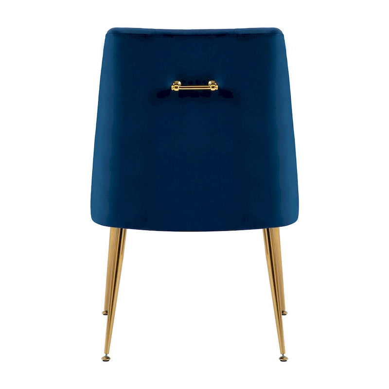 Chaise de salle à manger moderne du milieu du siècle en velours, chaise Parsons rembourrée, lot de 2