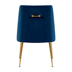 Chaise de salle à manger moderne du milieu du siècle en velours, chaise Parsons rembourrée, lot de 2