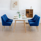 Chaise de salle à manger moderne du milieu du siècle en velours, chaise Parsons rembourrée, lot de 2