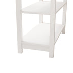 Table d'appoint étroite avec tiroirs et plateau relevable