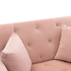 Chaise Longue d'Intérieur, Fauteuil Convertible 2 en 1 en Velours avec Ottomane, Chaise Longue avec Dossier Inclinable Réglable