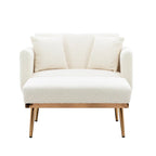 Chaise Longue d'Intérieur, Fauteuil Convertible 2 en 1 en Velours avec Ottomane, Chaise Longue avec Dossier Inclinable Réglable