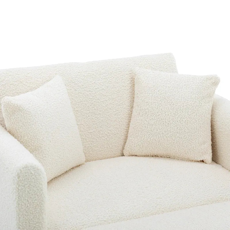 Chaise Longue d'Intérieur, Fauteuil Convertible 2 en 1 en Velours avec Ottomane, Chaise Longue avec Dossier Inclinable Réglable