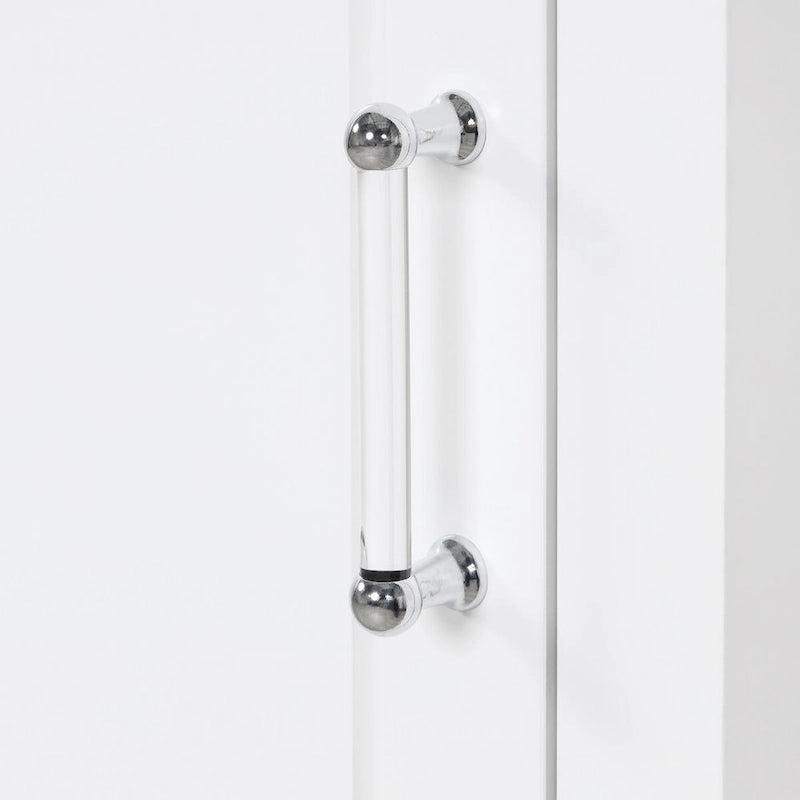 Meuble de rangement de salle de bain autoportant avec tiroirs et étagère réglable