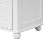 Meuble de rangement de salle de bain autoportant avec tiroirs et étagère réglable