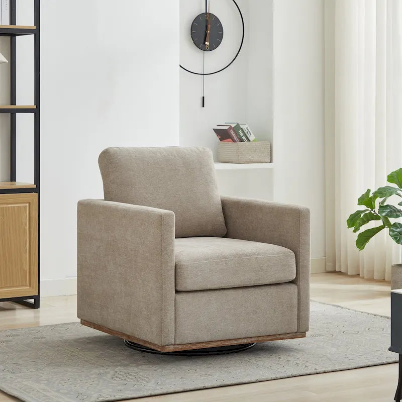 Fauteuil pivotant moderne en chenille, lot de 1