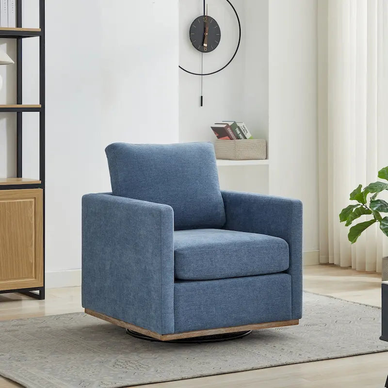 Fauteuil pivotant moderne en chenille, lot de 1